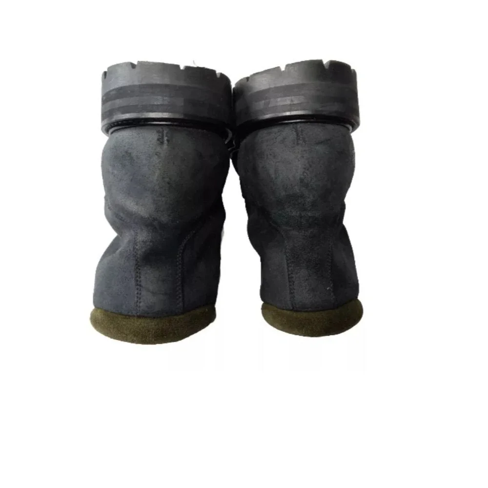 Mr PorterJacques Shearling-Lined Waxed-Suede Boots Men's Size 12 Mr. P.